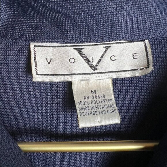 Vintage Zip up Voices Top Navy medium - Picture 4 of 8